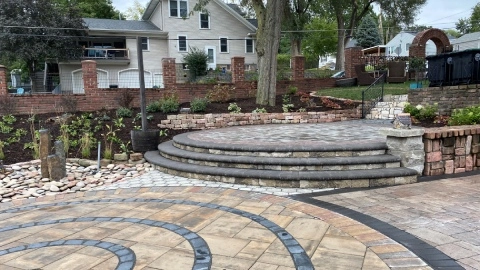 Patio and outdoor steps installed in Omaha, NE.