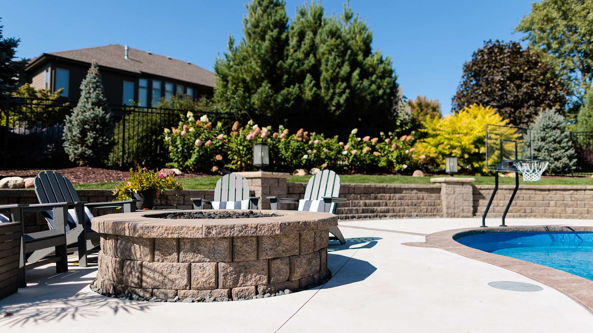 Backyard Transformation With a Pool, Fire Pit, Landscaping & More