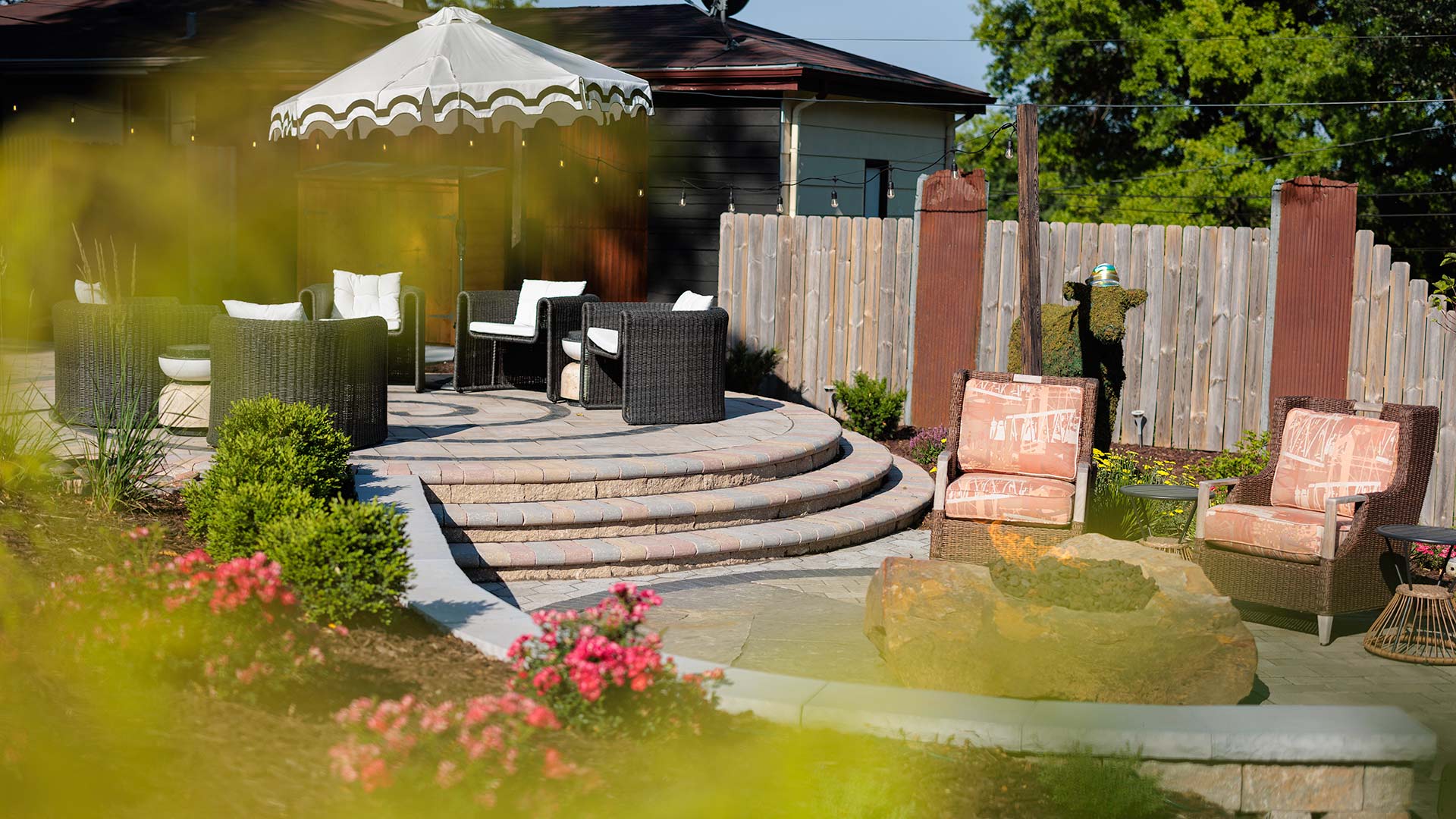 Steps and patio installed in Chalco, NE.